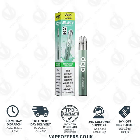 Vaporesso Dojo Blast 2K Go Prefilled Pod Kit Kiwi Passion Fruit Guava