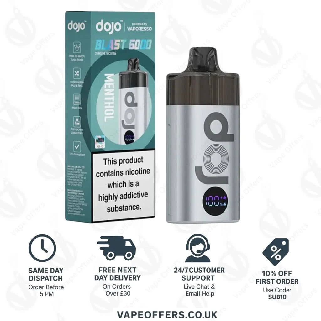 Vaporesso Dojo Blast 6000 Puffs Prefilled Pod Vape Kit - menthol 