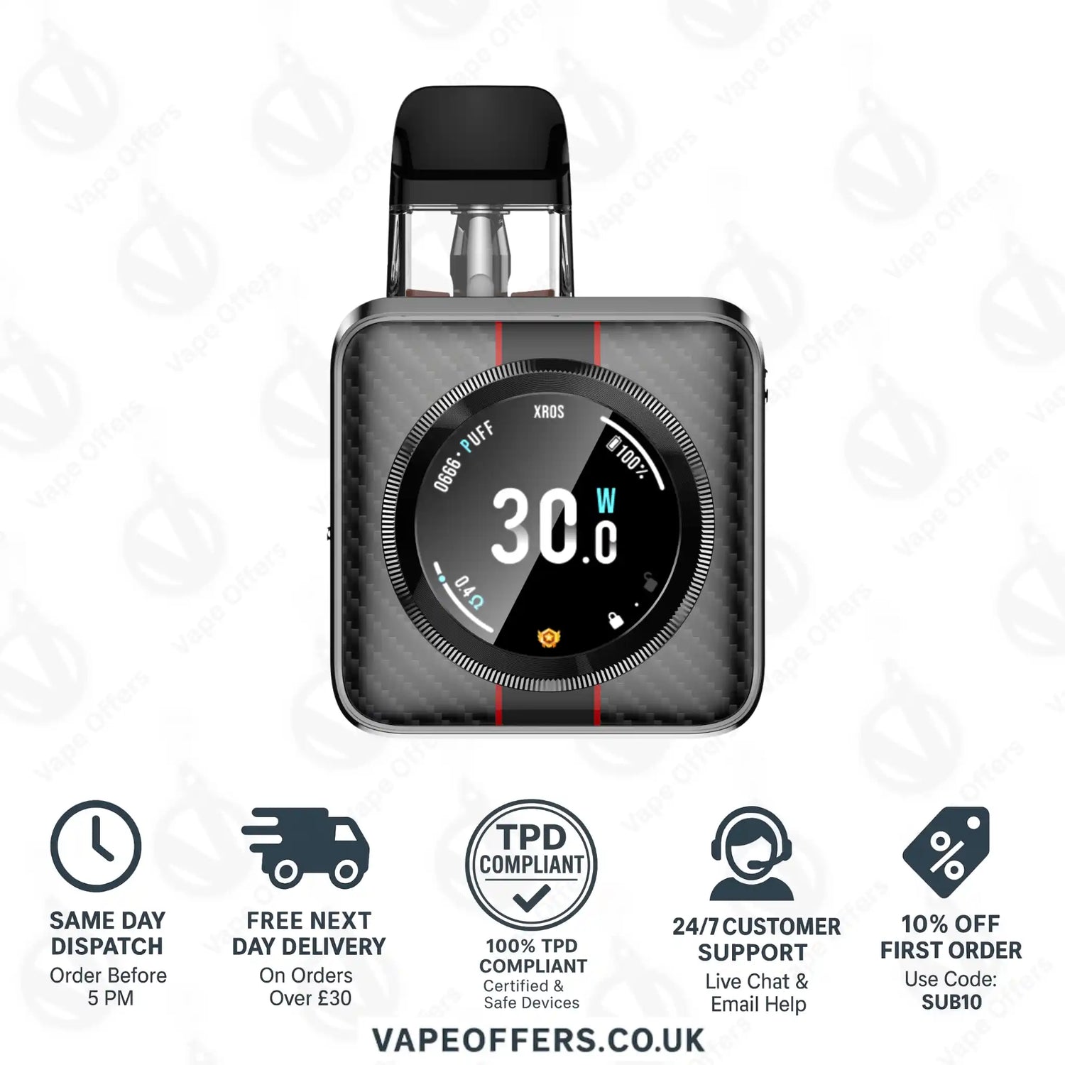 Vaporesso XROS 5 Nano Pod Kit - Black Satin 