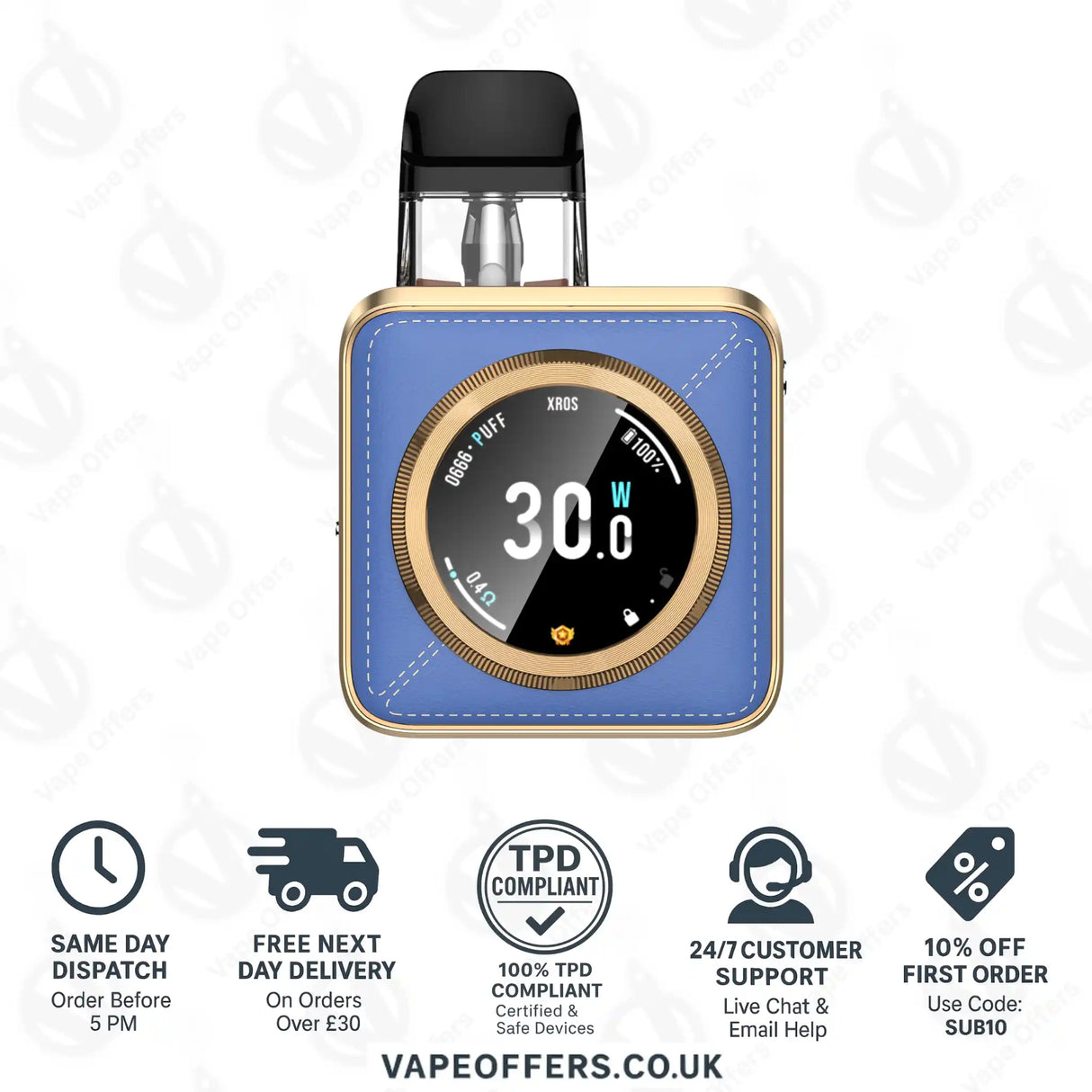 Vaporesso XROS 5 Nano Pod Kit - Blue Leatherette