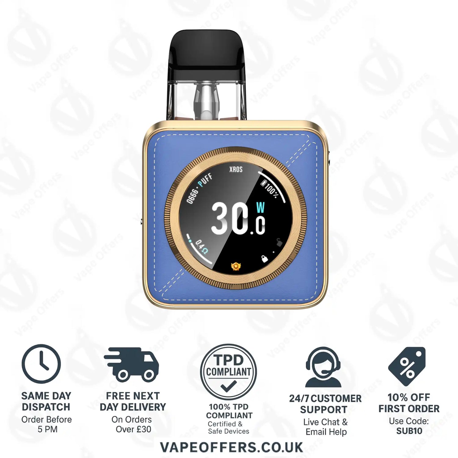 Vaporesso XROS 5 Nano Pod Kit - Blue Leatherette 