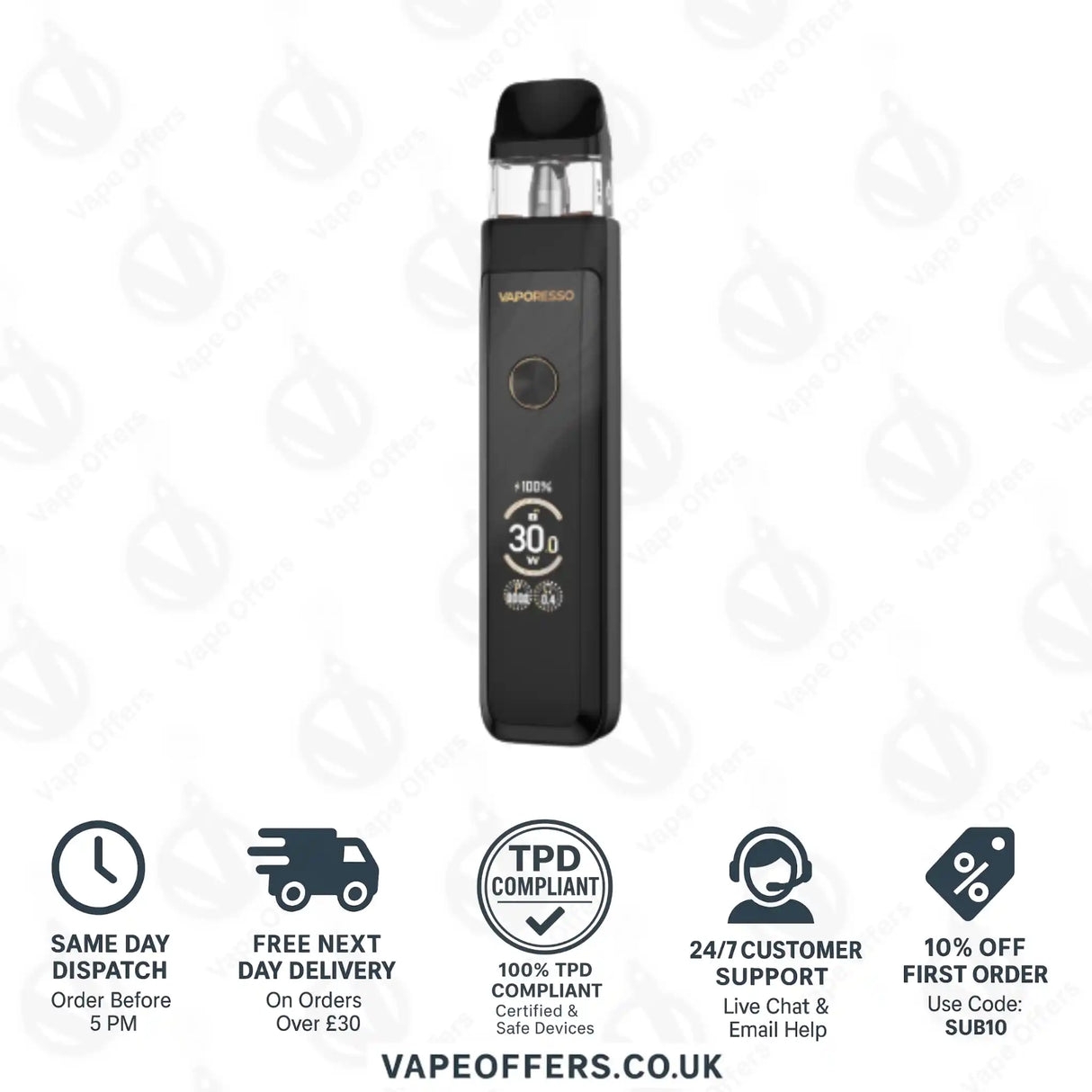 Vaporesso XROS Pro 2 Pod Vape Kit Glittering Black