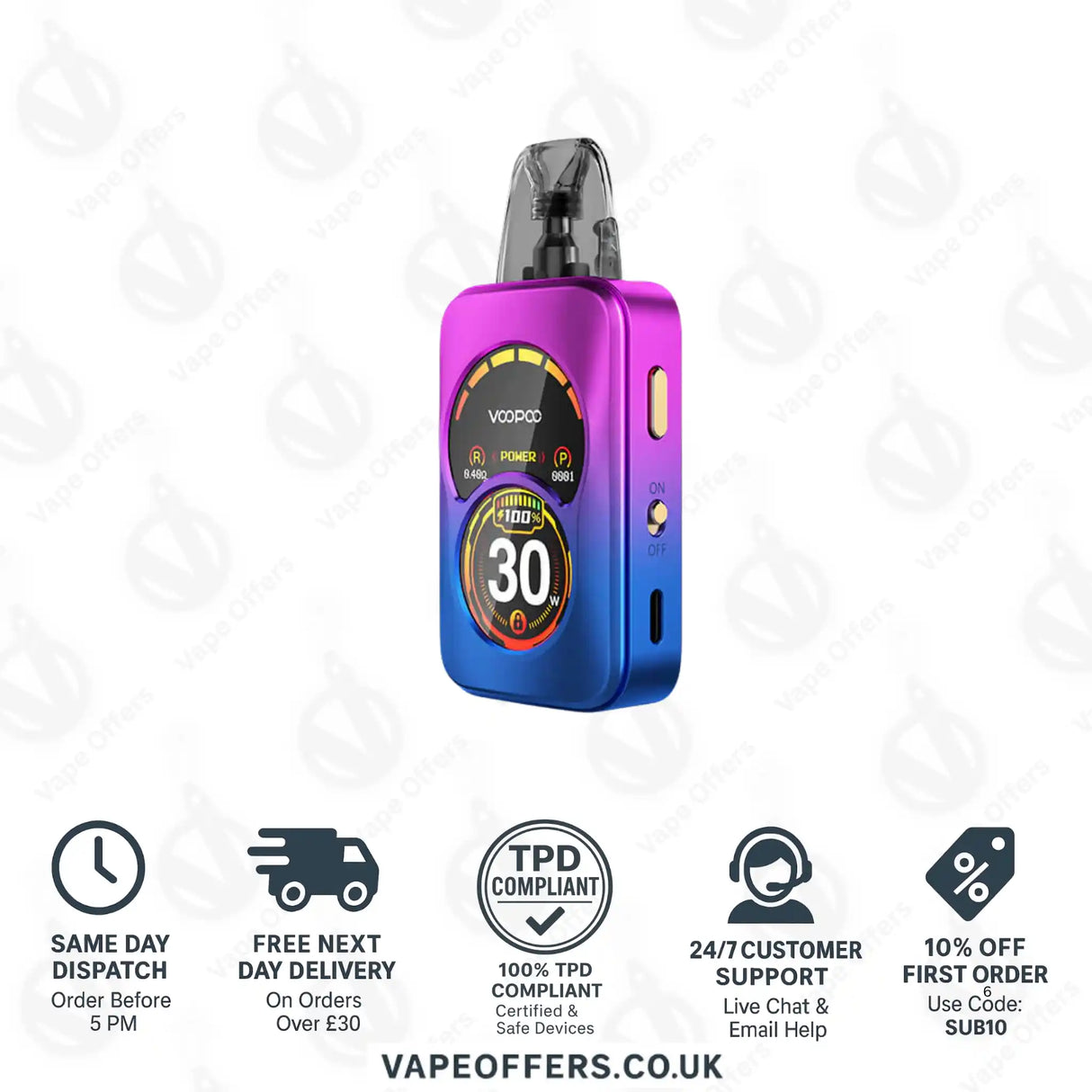 VooPoo Argus A Pod Vape Kit Phantom Purple