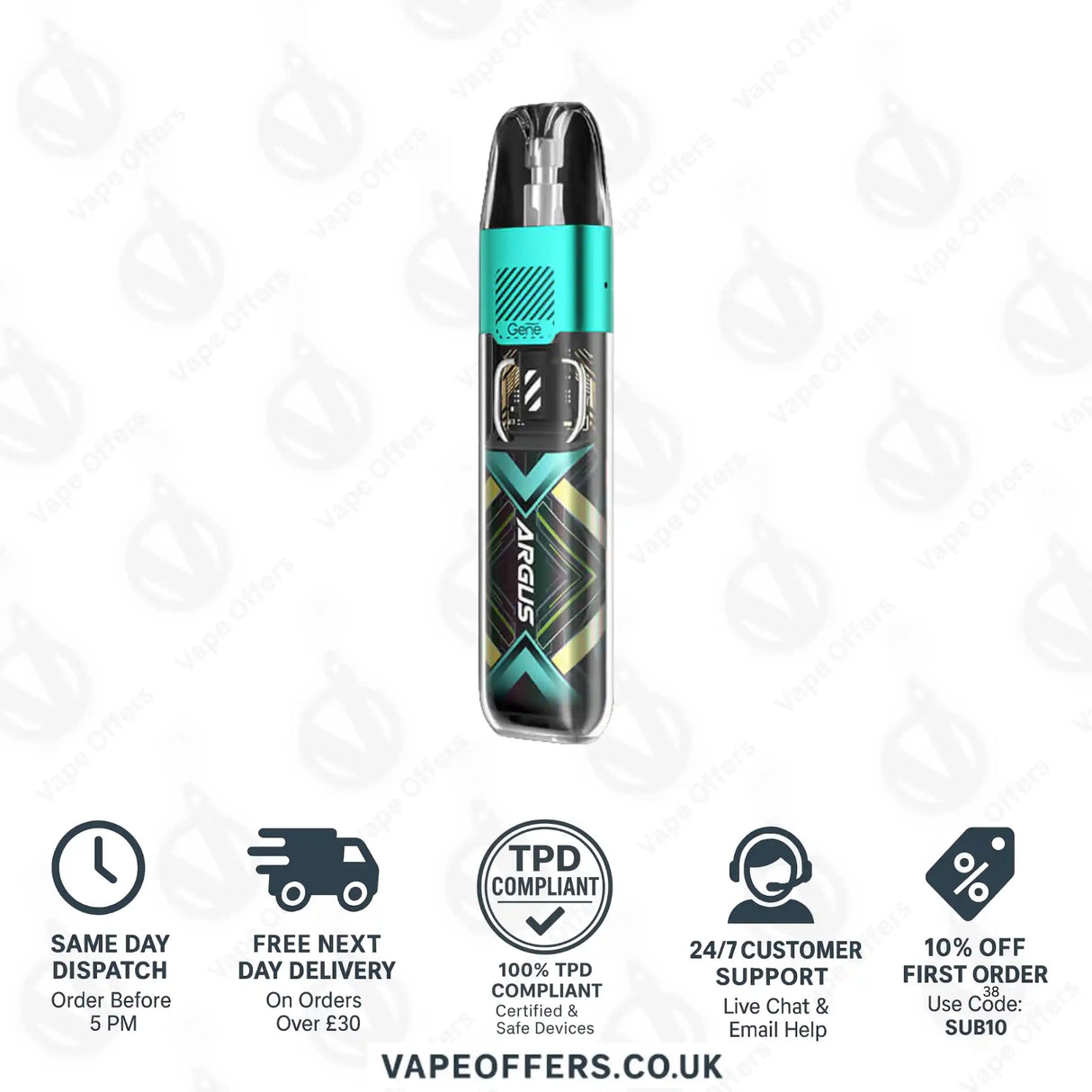 VooPoo Argus P1S pod Vape Kit Cyber Blue