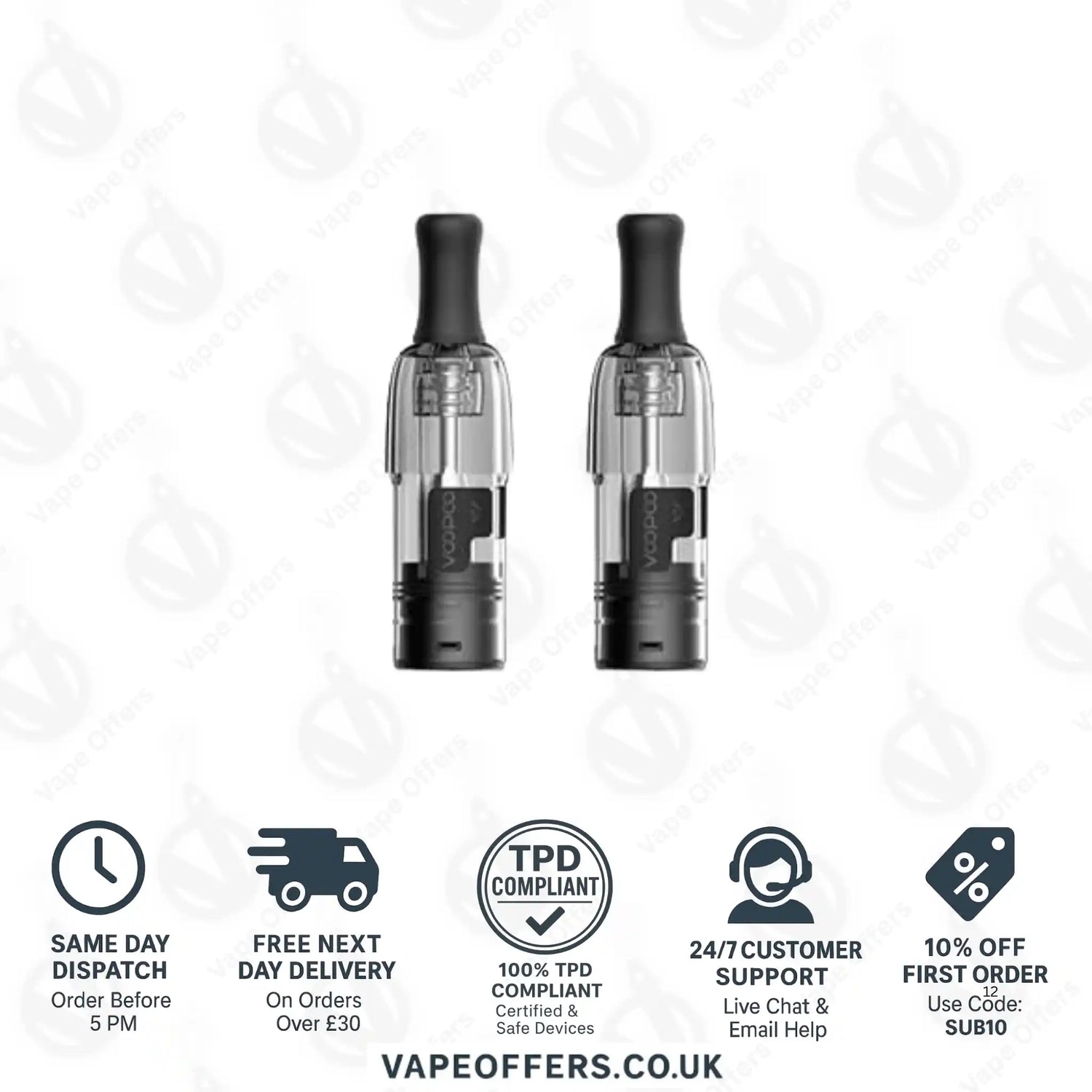 VooPoo Doric Galaxy Replacement Pods 0.7 ohm 