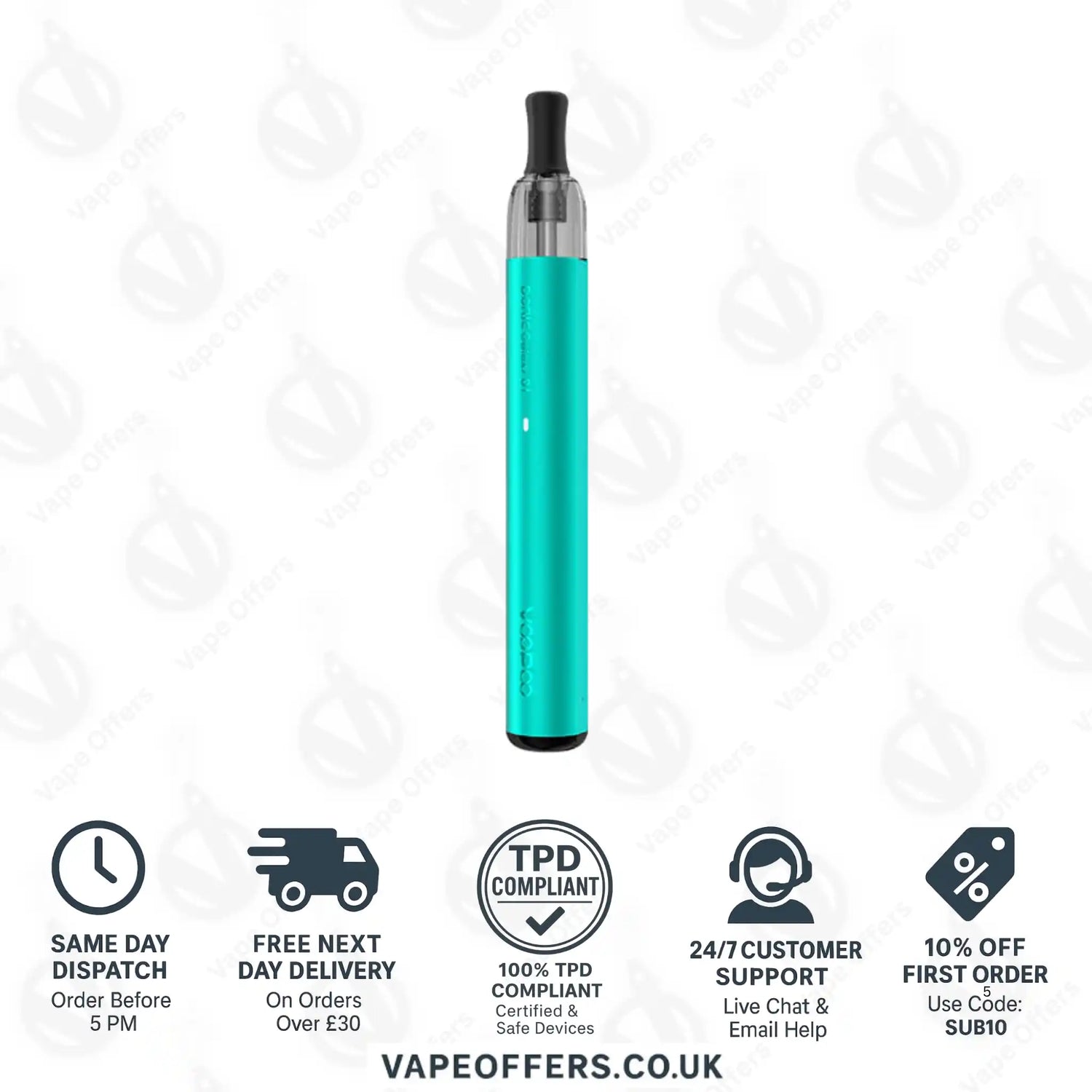 VooPoo Doric Galaxy S1 Pod Vape Kit Lake Green 