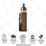 VooPoo Drag S3 Pod Kit Brown