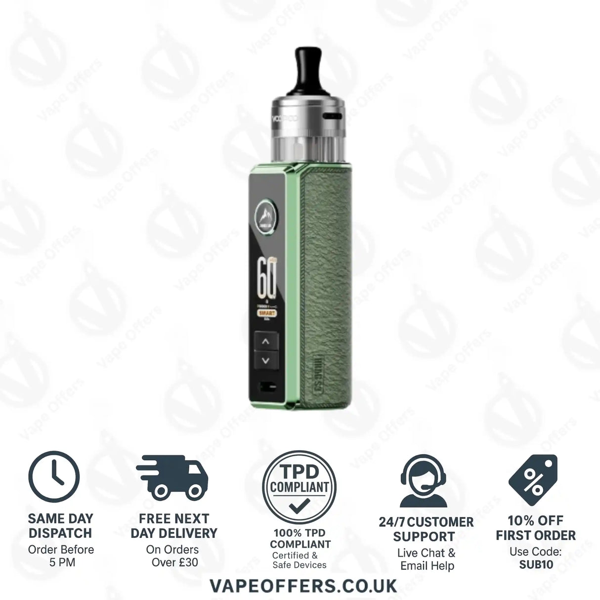 VooPoo Drag S3 Pod Kit Green