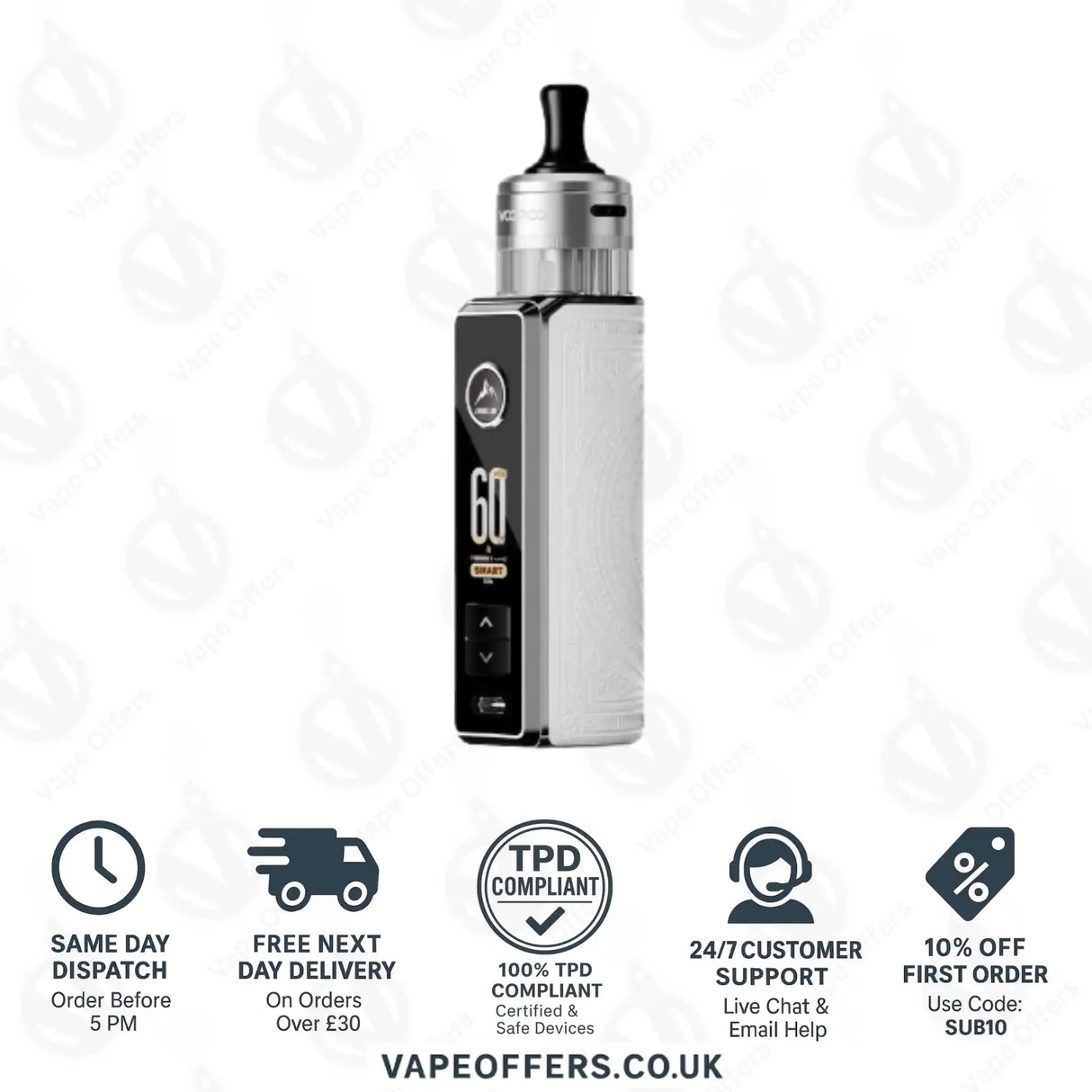 VooPoo Drag S3 Pod Kit White