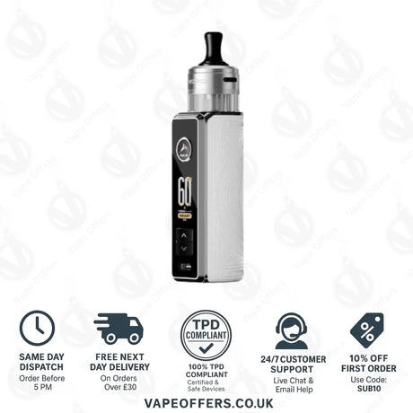 VooPoo Drag S3 Pod Kit White