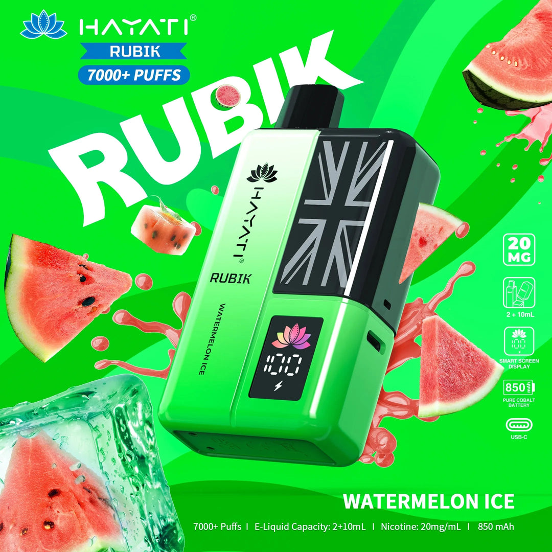 Hayati Rubik 7000 Puffs -Watermelon Ice 