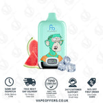 Load image into Gallery viewer, Watermelon Ice Fumot Digital Box 12000 Puffs Vape
