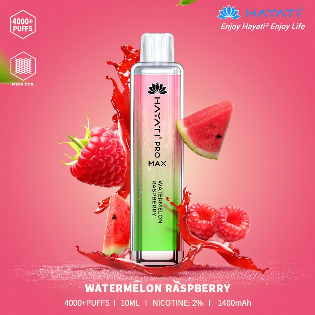 Watermelon Raspberry Crystal Pro Max 4000 Disposable Vape