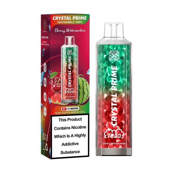 3d Crystal Prime 7000 Disposable Vape - Cherry Watermelon