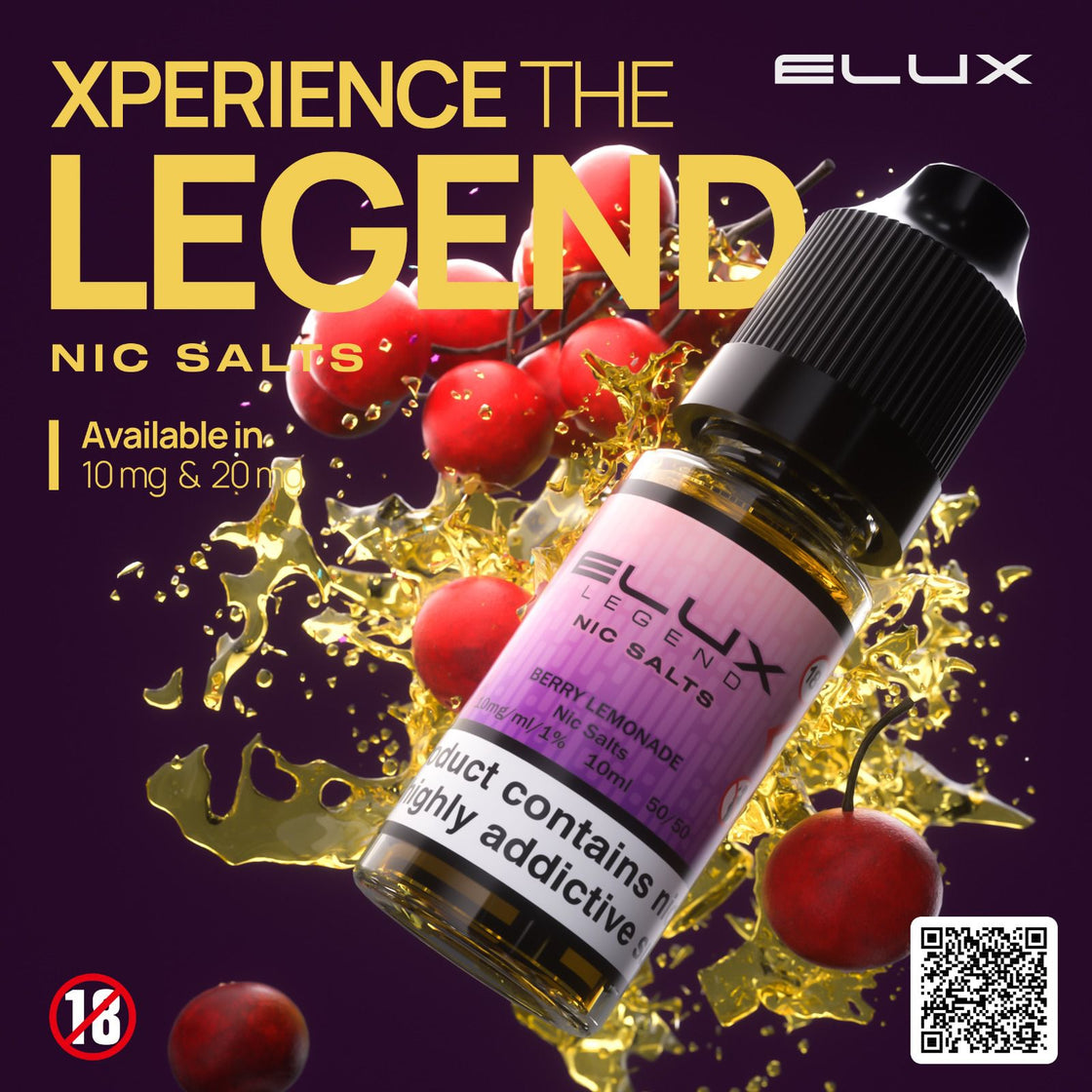 Elux Legend Salts - Berry Lemonade - 10ml