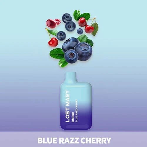blue razz cheery lost mary bm600 disposable vape