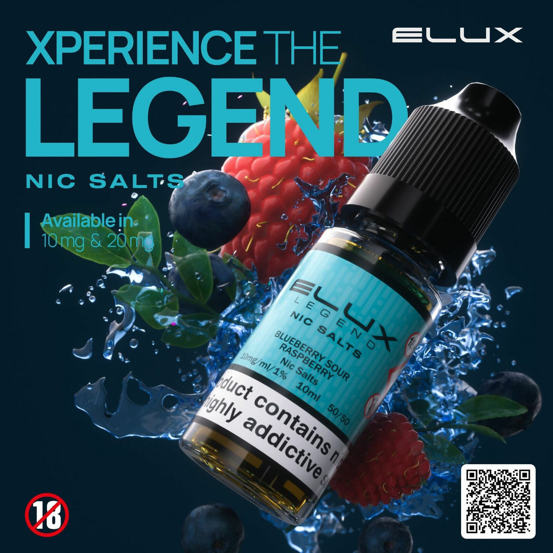 Elux Legend Salts - Blueberry Sour Raspberry - 10ml