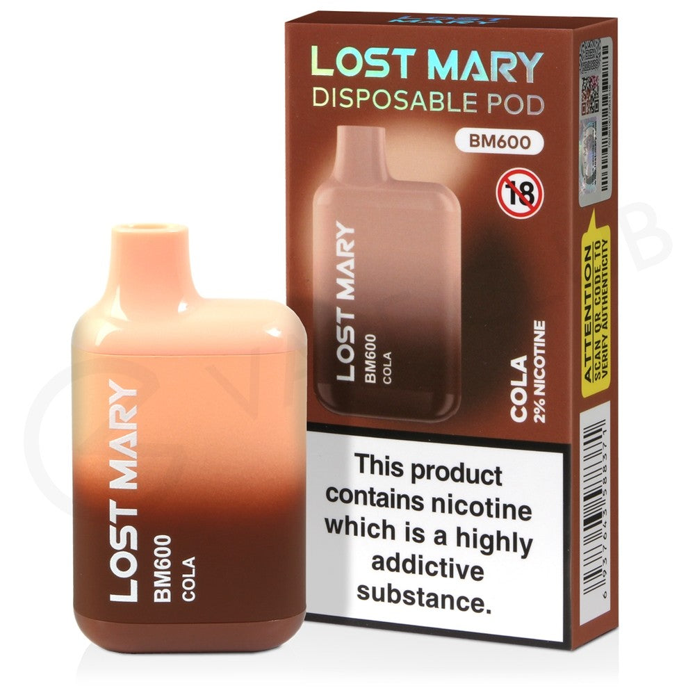 cola lost mary bm600 disposable vape