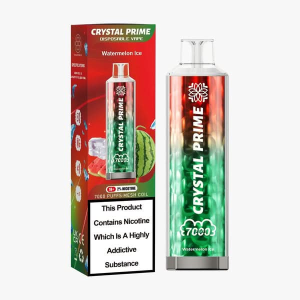 3d Crystal Prime 7000 Disposable Vape - Watermelon Ice