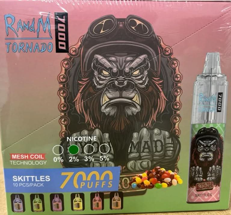 RANDM Tornado 7000 Puffs (Box of 10)