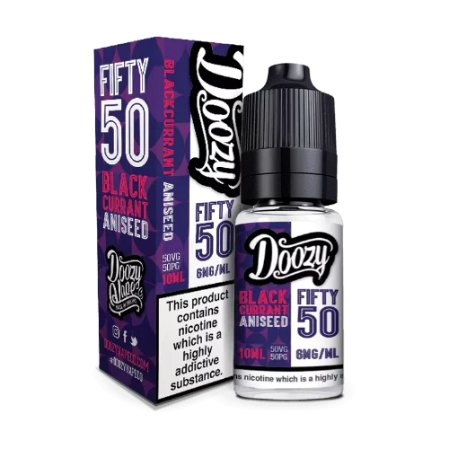 DOOZY 50/50 - BLACKCURRANT ANISEED - 10ML