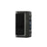 Eleaf iStick Power 2 80W box mod in Black, three-quarter view showing the stitched leather-look side panel, adjustment dial, fire button and lit colour display.