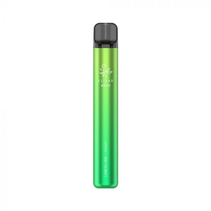 Lemon Lime Elf Bar 600 V2  Puffs  Disposable Vape