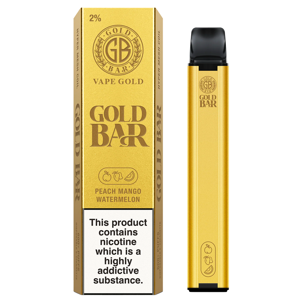 Gold Bar 600 Puffs (Box of 10)