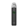 OXVA XLIM 4 pod kit in Black Carbon, front view with ring-light button