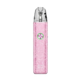 OXVA XLIM 4 pod kit in Nacre Pink, front view with ring-light button