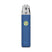 OXVA XLIM 4 pod kit in Silken Blue Leather, front view with ring-light button