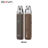 OXVA XLIM Go Lite pod kit in Brown, front and back view