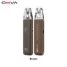OXVA XLIM Go Lite pod kit in Brown, front and back view