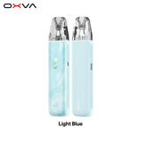 OXVA XLIM Go Lite pod kit in Light Blue, front and back view