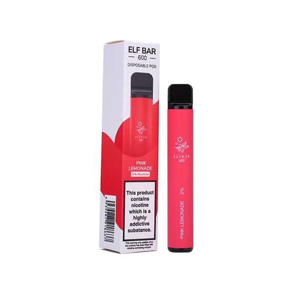Pink Lemonade Elf Bar 600 Puffs Vape