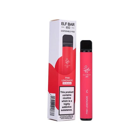 Pink Lemonade Elf Bar 600 Puffs Vape