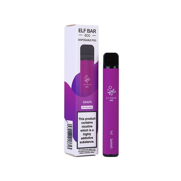 Grape Elf Bar 600 Puffs  Disposable Vape