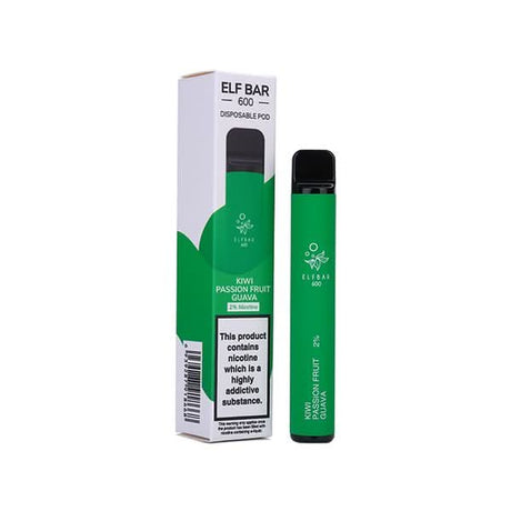 Kiwi Passion Fruit Guava Elf Bar 600 Puffs Vape