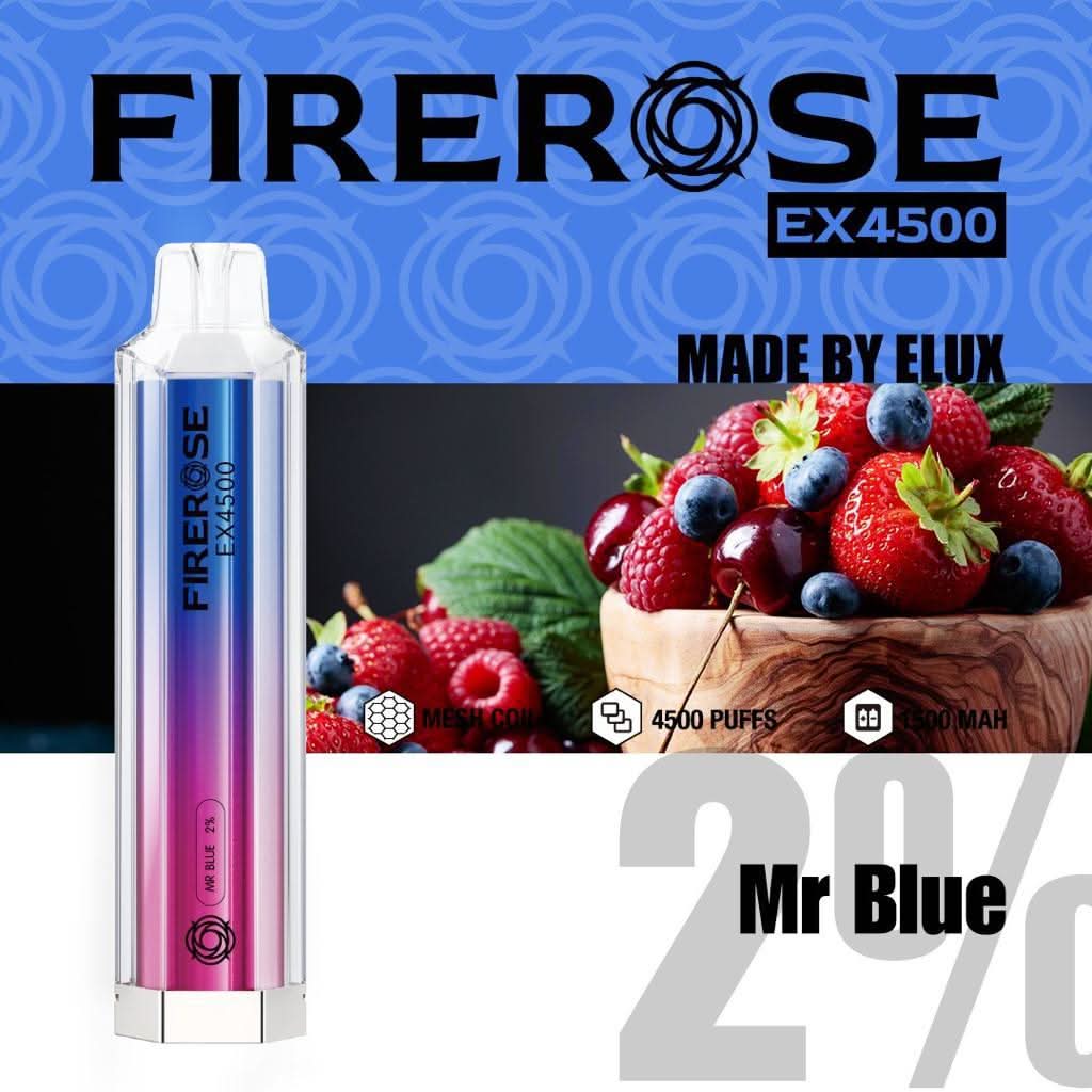 Elux Mr. Blue Vape | Firerose EX4500 Vape Elux Mr. Blue Vape | Firerose EX4500 Vape