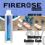 Load image into Gallery viewer, Elux Firerose EX4500 Disposable Vape - Blueberry Bubble Gum
