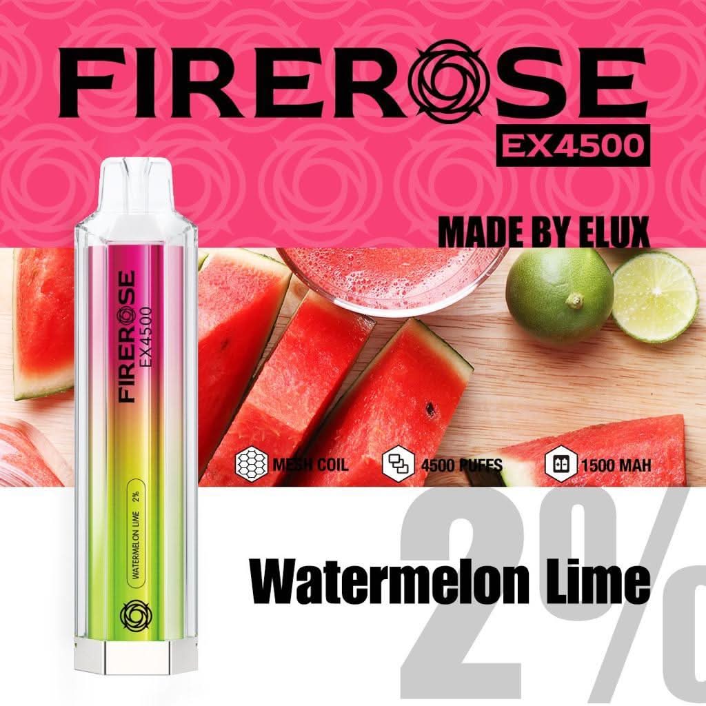 Elux Firerose EX4500  Vape - Watermelon Lime
