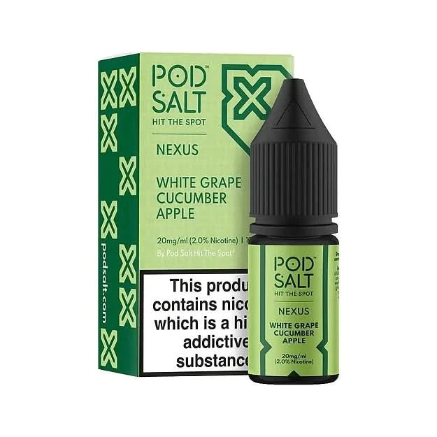White Grape Cucumber Apple Nexus Nic Salt 20mg E Liquid By Pod Salt | Buy 2 Get 1 free