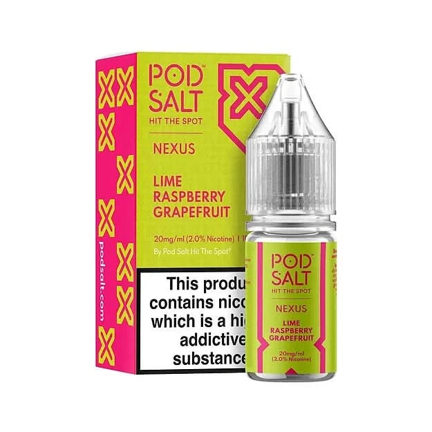 Pod Salt Nexus lime raspberry grapefruit