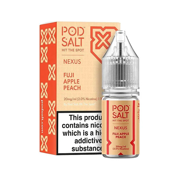 Fuji Apple Peach Nic Salt 20mg E-Liquid By Pod Salt