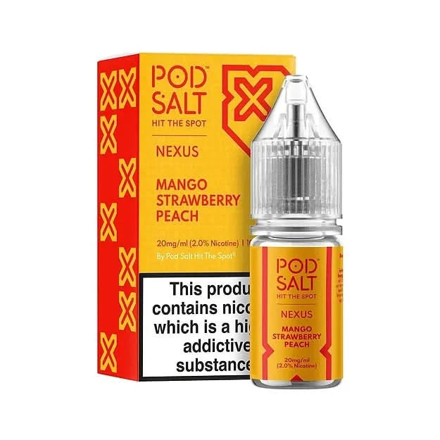 Mango Strawberry Peach Nexus Nic Salt by Pod Salt E-Liquid | Buy 2 Get 1 free