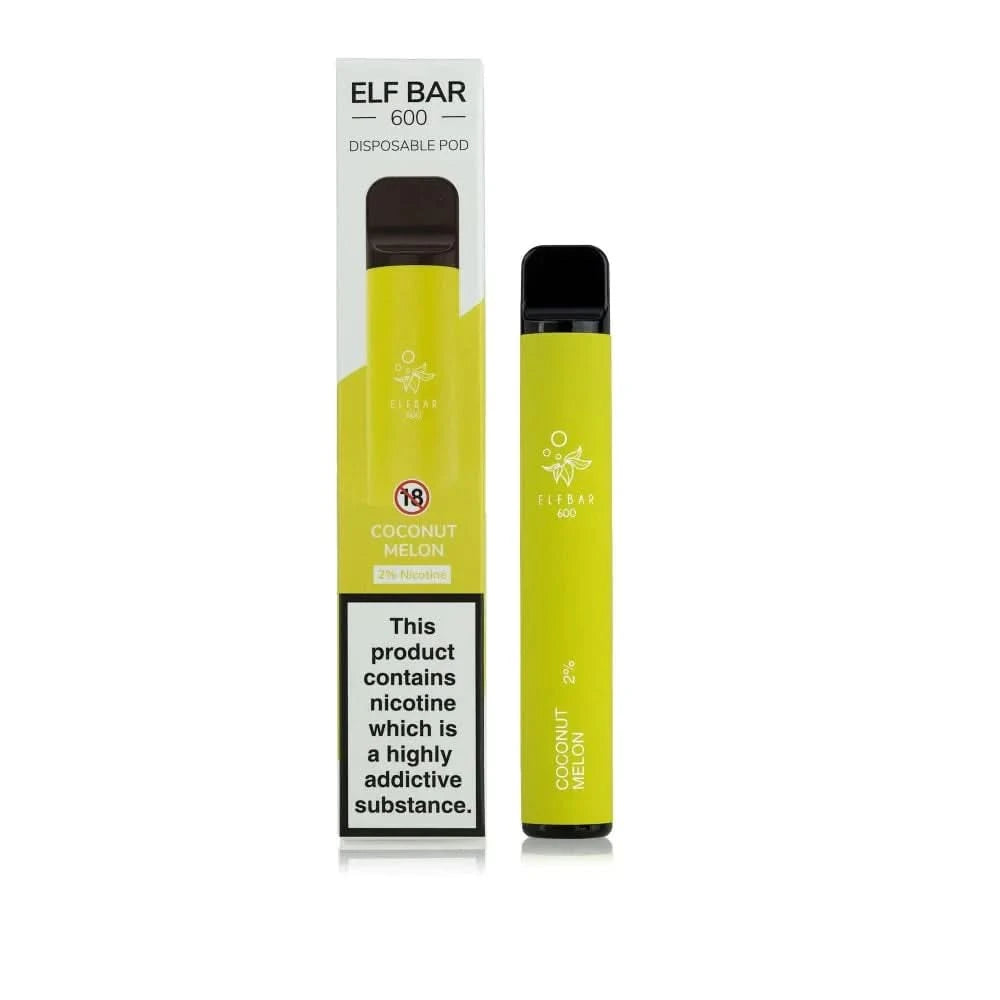 Coconut Melon Elf Bar 600 Puffs  Disposable Vape