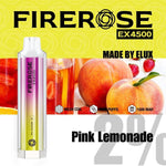 Load image into Gallery viewer, pink lemonade elux firerose ex4500 disposable vape
