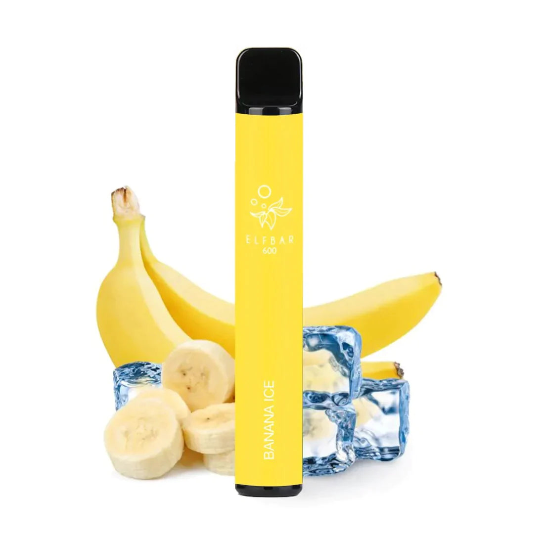banana ice elf bar 600 puffs  disposable vape