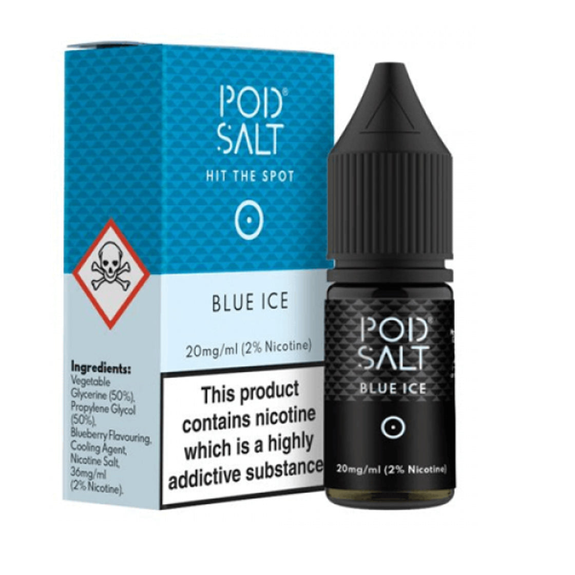 Blue Ice Nic Salt 20mg E-Liquid By Pod Salt
