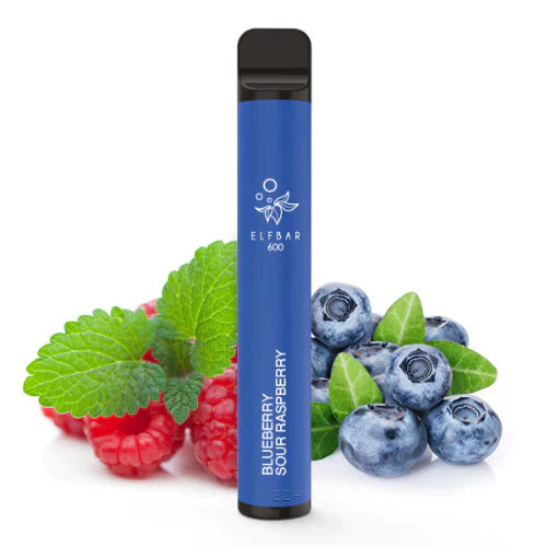 blueberry sour raspberry elf bar 600 puffs  disposable vape